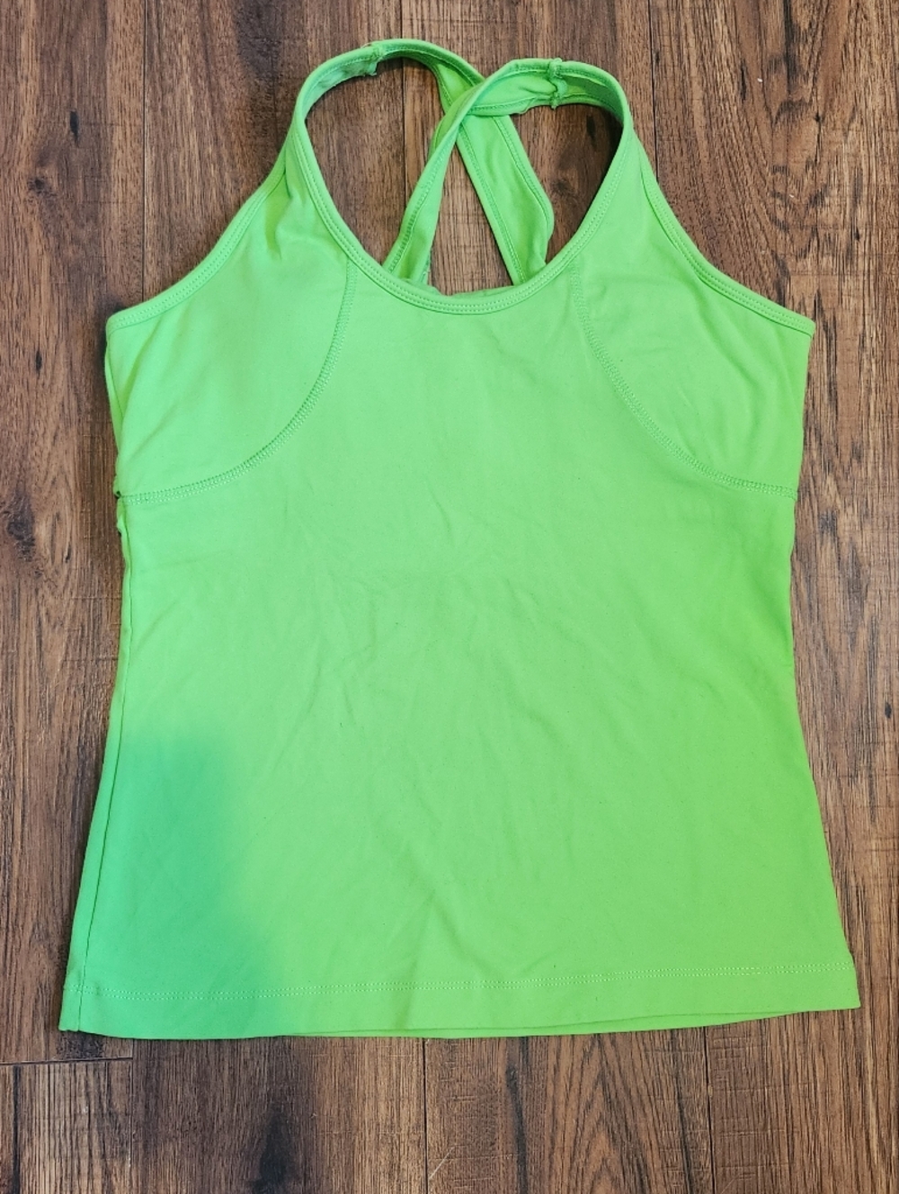 Kyodan Neon Green Crossback Tank Top